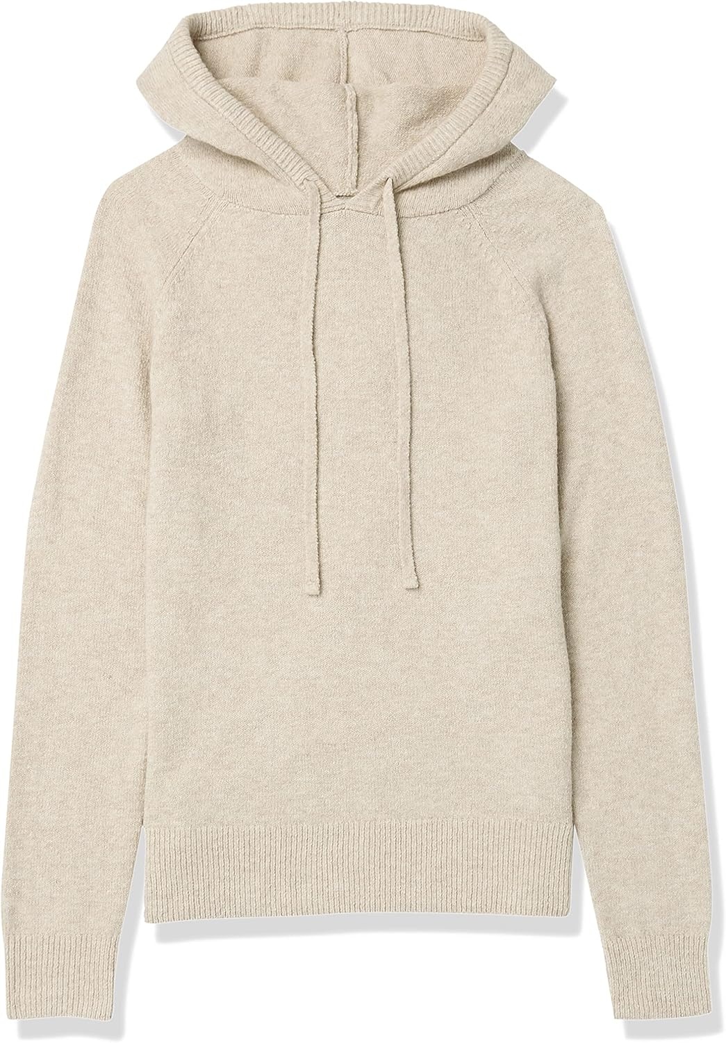 image:imageAmazon Essentials Womens Long Sleeve Soft Touch Hooded Pullover SweaterWarm Beige Heather