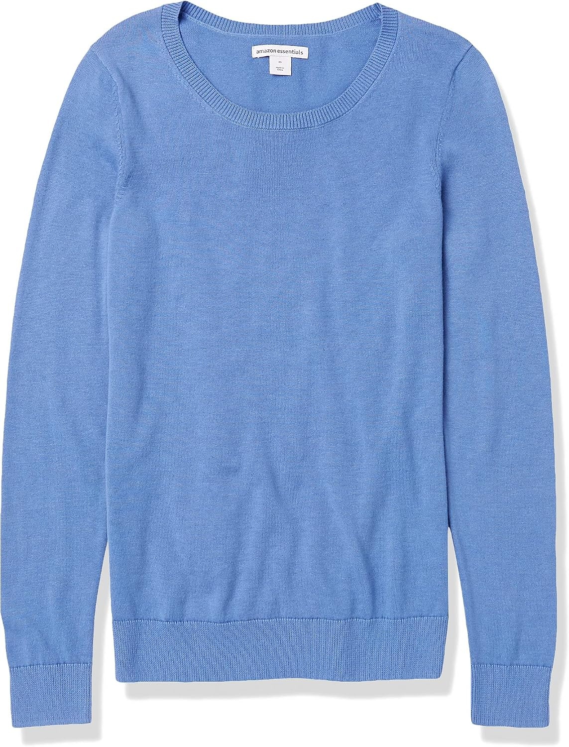 image:imageAmazon Essentials Womens LongSleeve Lightweight Crewneck Sweater Flattering Available in Plus SizeBlue