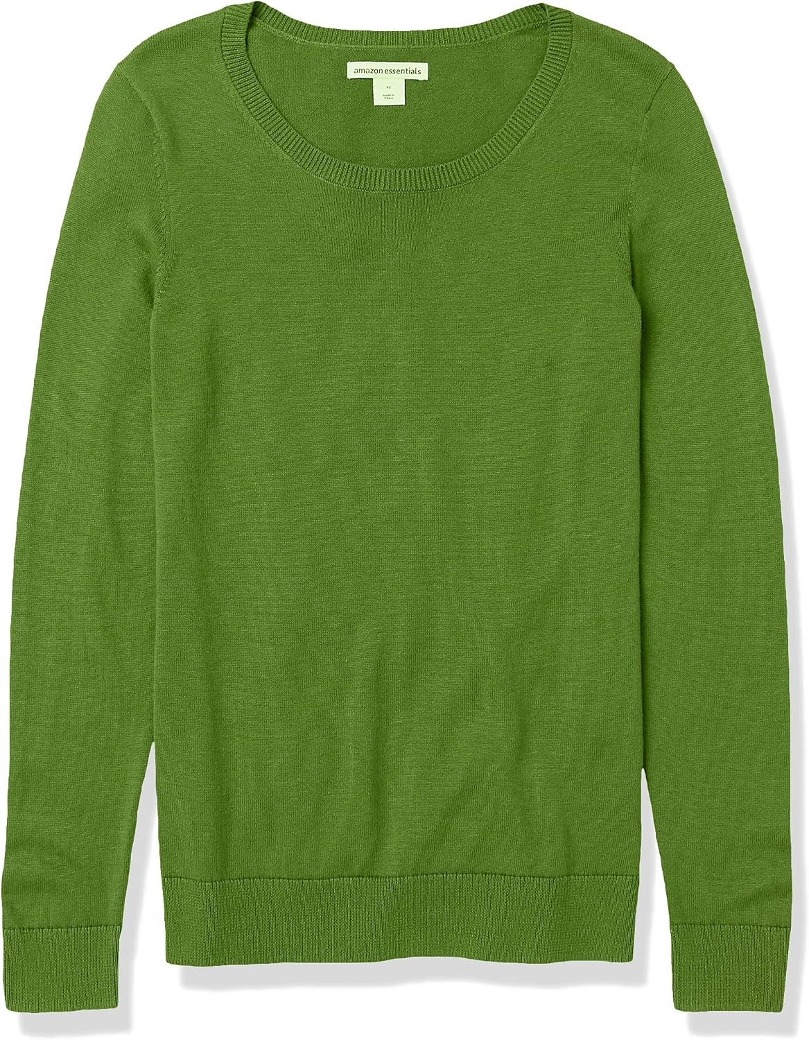 image:imageAmazon Essentials Womens LongSleeve Lightweight Crewneck Sweater Flattering Available in Plus SizeGreen