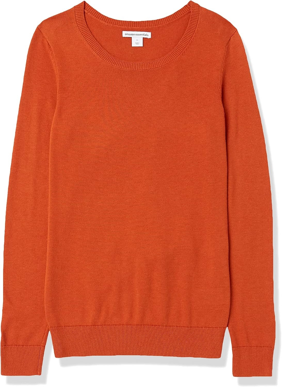 image:imageAmazon Essentials Womens LongSleeve Lightweight Crewneck Sweater Flattering Available in Plus SizeRust