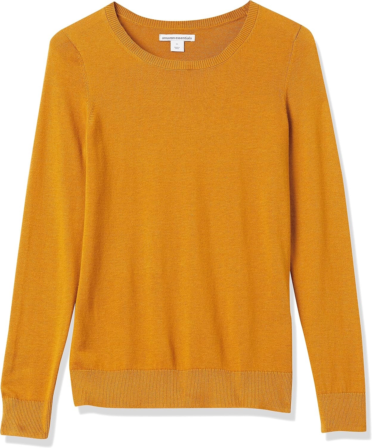 image:imageAmazon Essentials Womens LongSleeve Lightweight Crewneck Sweater Flattering Available in Plus SizeTobacco Brown
