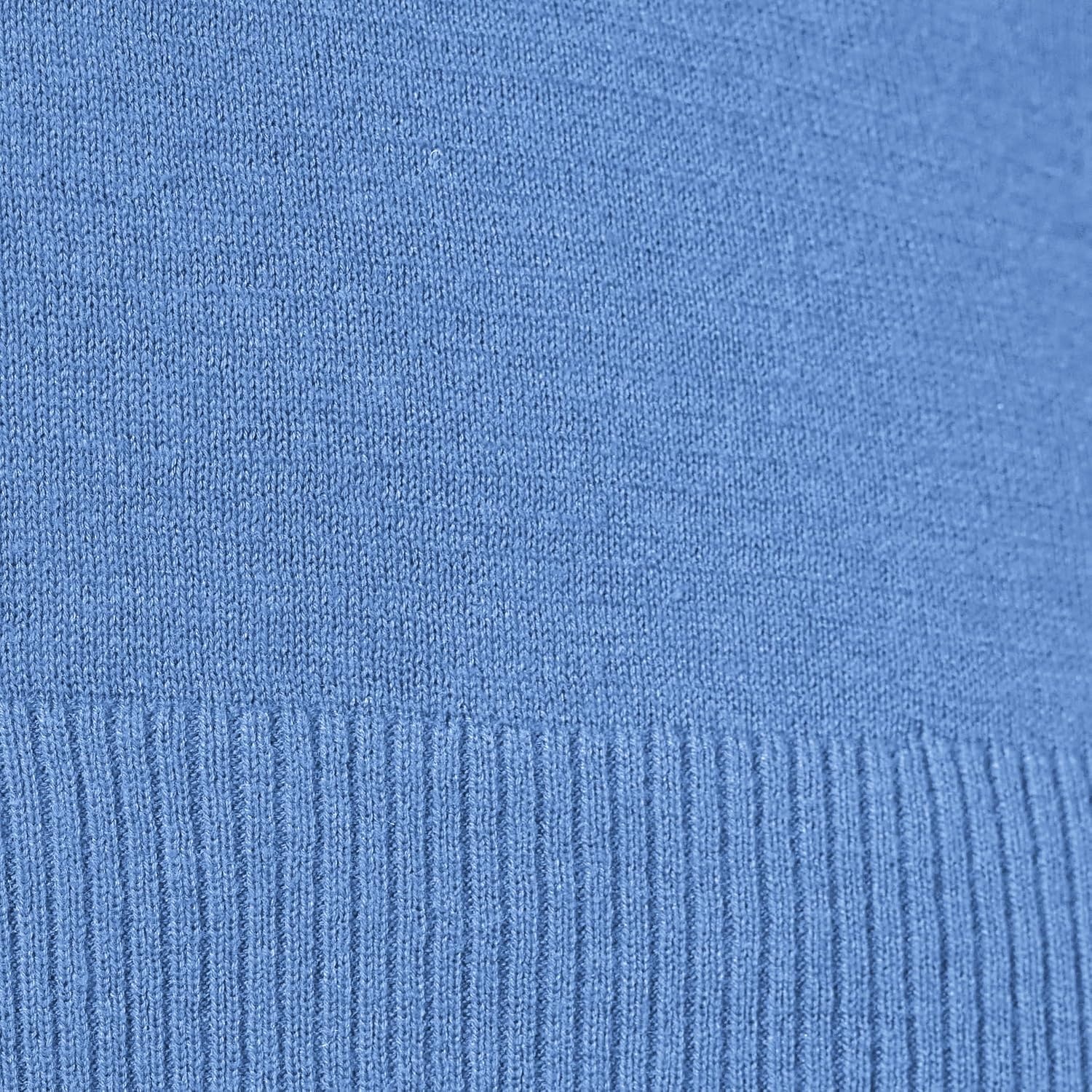 image:imageAmazon Essentials Womens Regular Fit Lightweight VNeck Tunic Sweater Long SleeveBlue