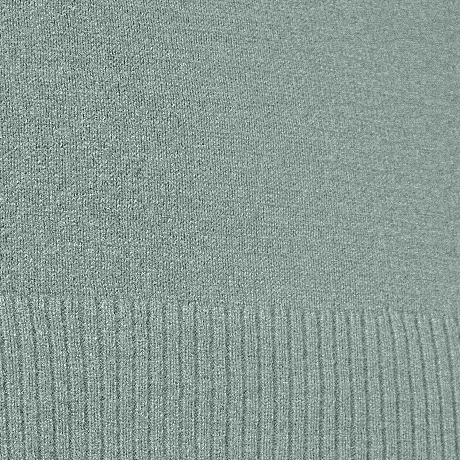image:imageAmazon Essentials Womens Regular Fit Lightweight VNeck Tunic Sweater Long SleeveSage Green Heather