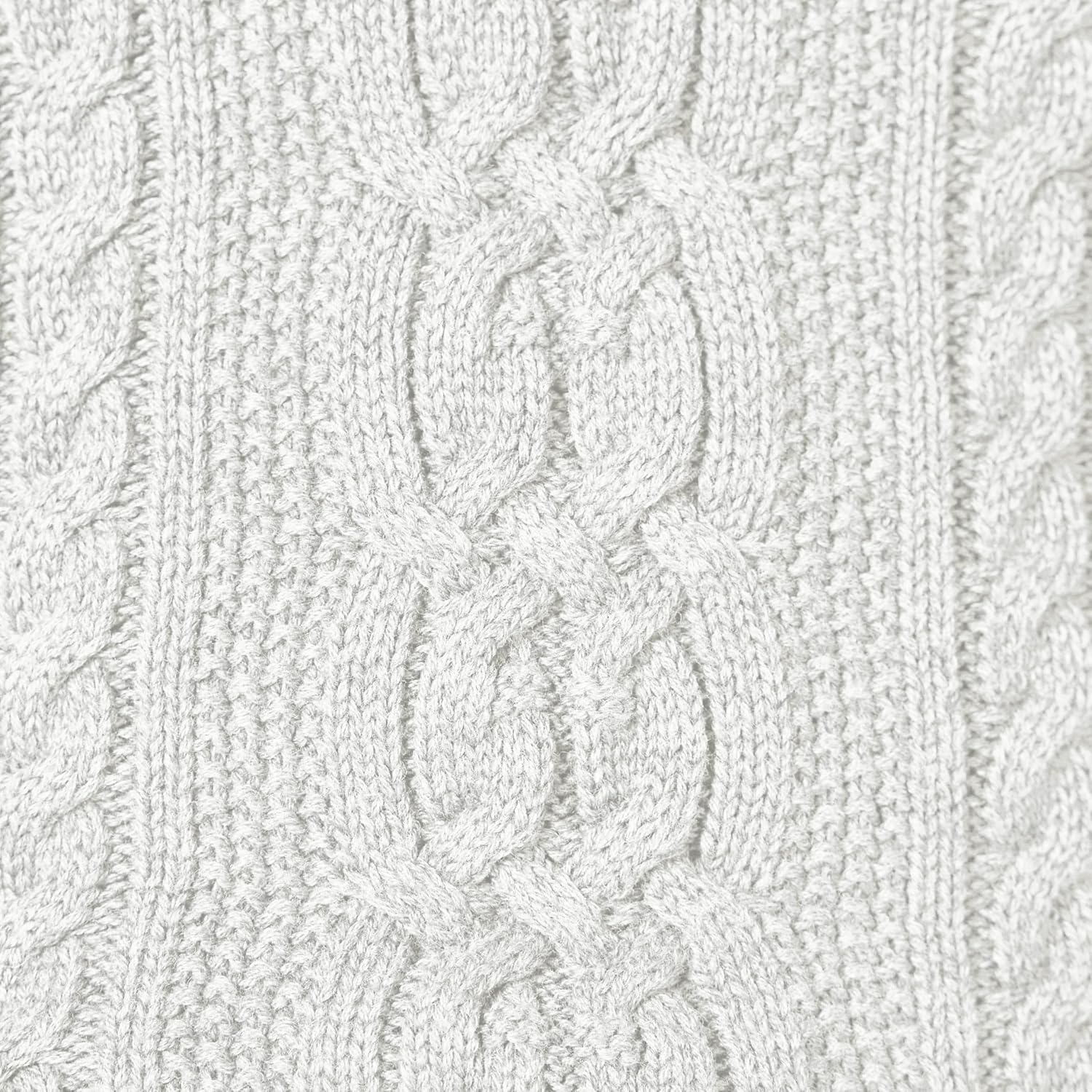 image:imageAmazon Essentials Womens Regular Fit Soft Cotton Cable Knit Ribbed Crewneck Sweater Available in Plus SizeWhite