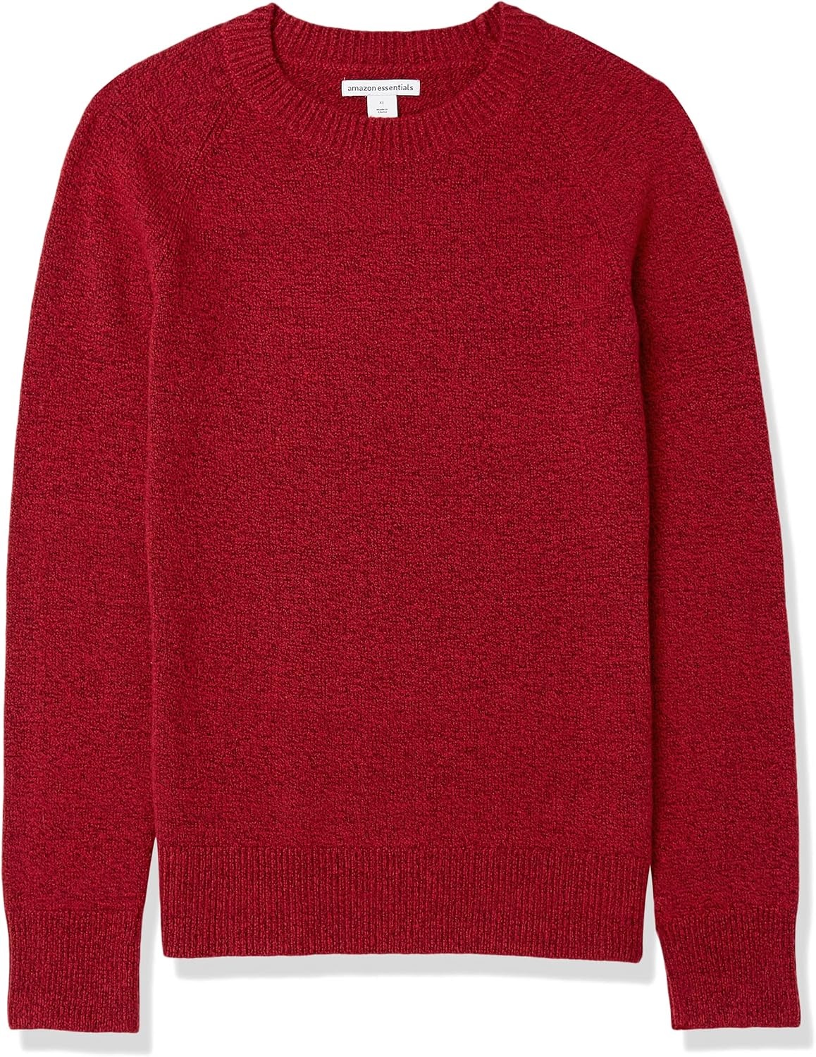 image:imageAmazon Essentials Womens RegularFit Soft Touch Crewneck LongSleeve SweaterDark Red