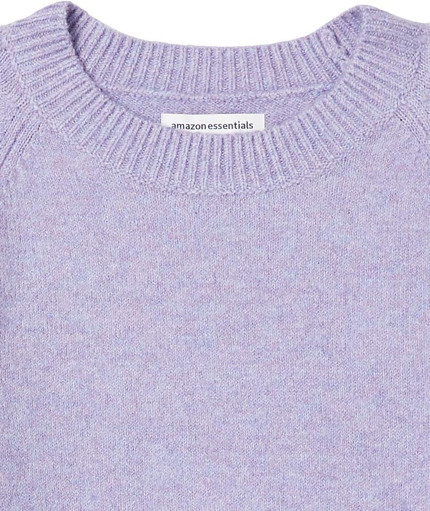 image:imageAmazon Essentials Womens RegularFit Soft Touch Crewneck LongSleeve SweaterLavender