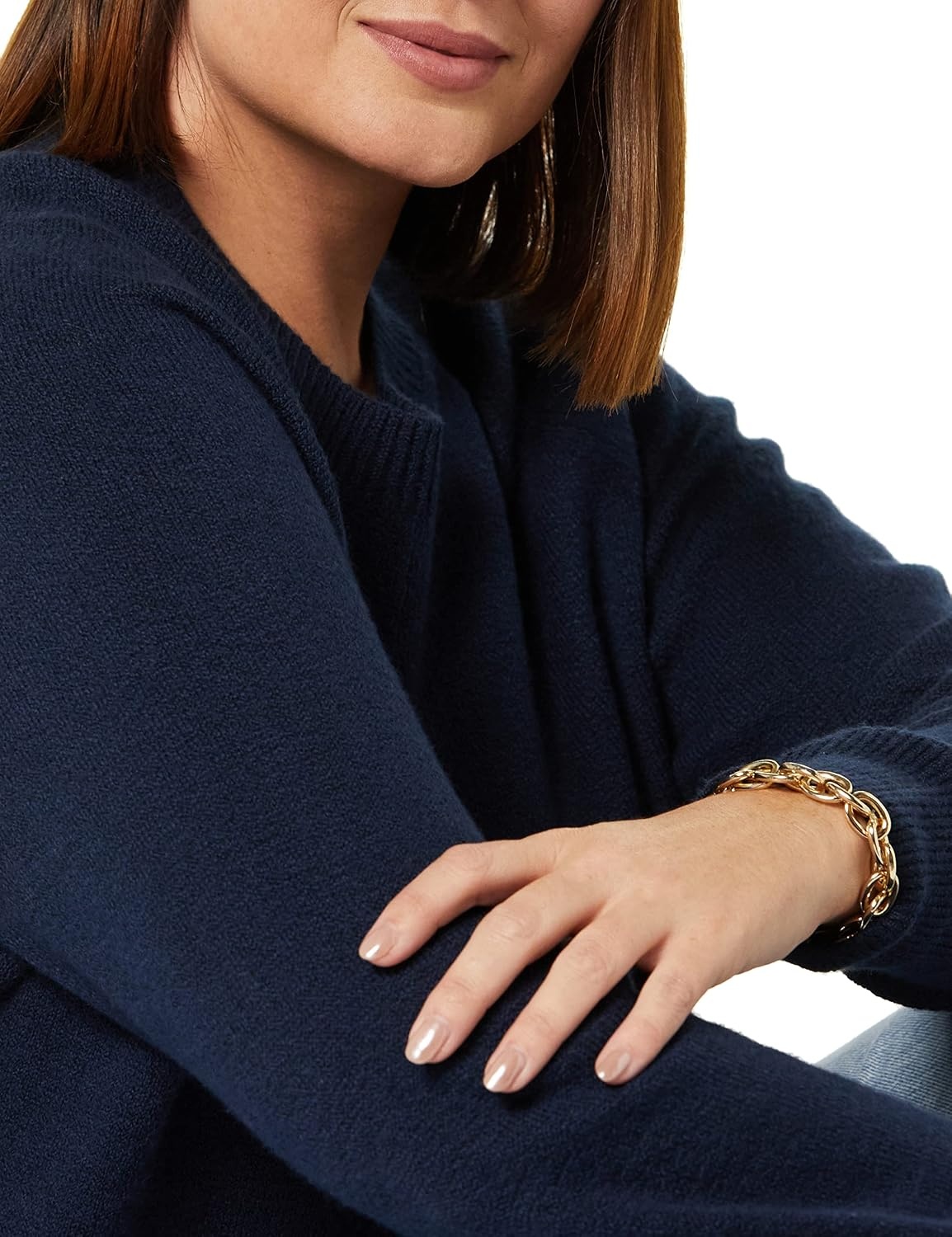 image:imageAmazon Essentials Womens RegularFit Soft Touch Crewneck LongSleeve SweaterNavy