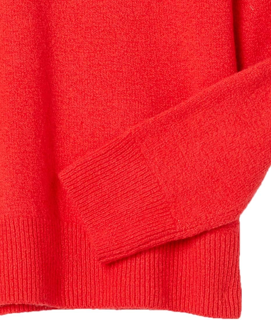 image:imageAmazon Essentials Womens RegularFit Soft Touch Crewneck LongSleeve SweaterRed