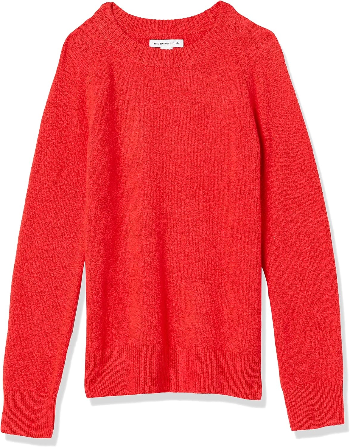 image:imageAmazon Essentials Womens RegularFit Soft Touch Crewneck LongSleeve SweaterRed