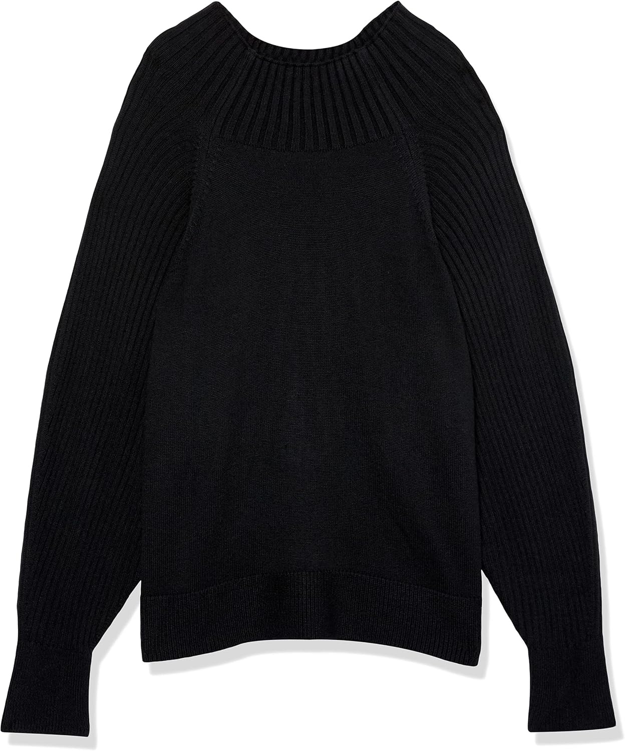 image:imageAmazon Essentials Womens Ultra Soft Oversized Cropped Cocoon Sweater Available in Plus Size Previously Daily RitualBlack