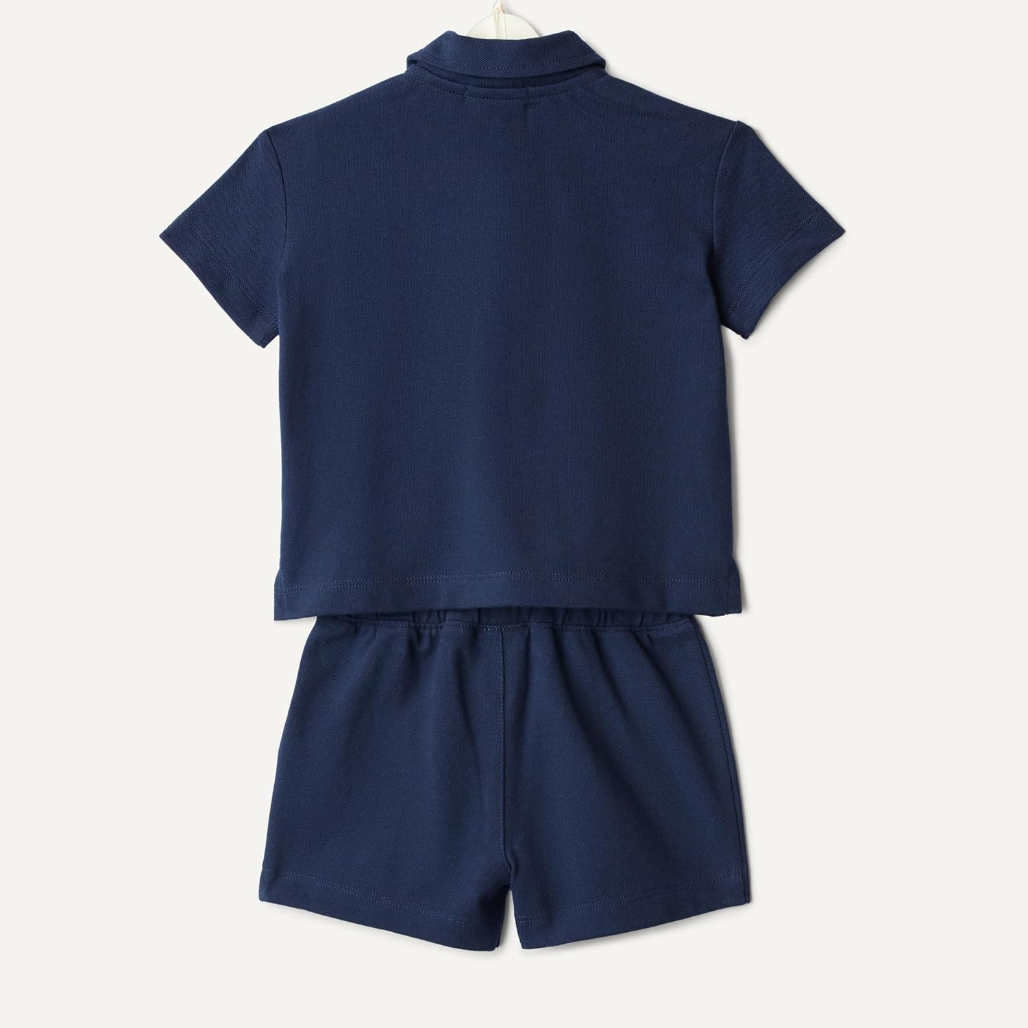 image:imageAmazon Essentials x Sofia Grainge Toddlers and Baby Boys Cotton Pique Short Sleeve Shirt amp Shorts Play SetNavy