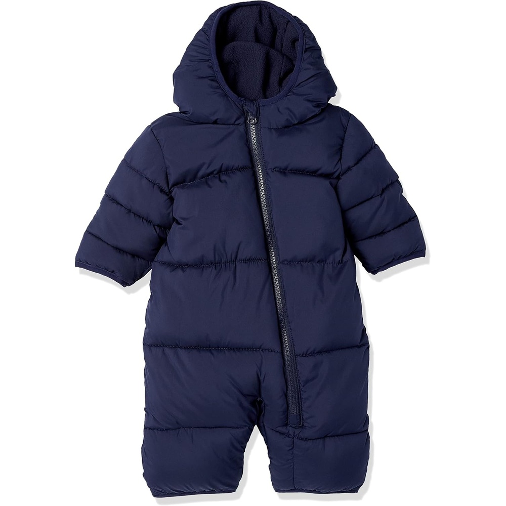 image:imageAmazon Essentials Unisex Babies WaterResistant Winter Puffer Snowsuit for Boys and GirlsDark Navy
