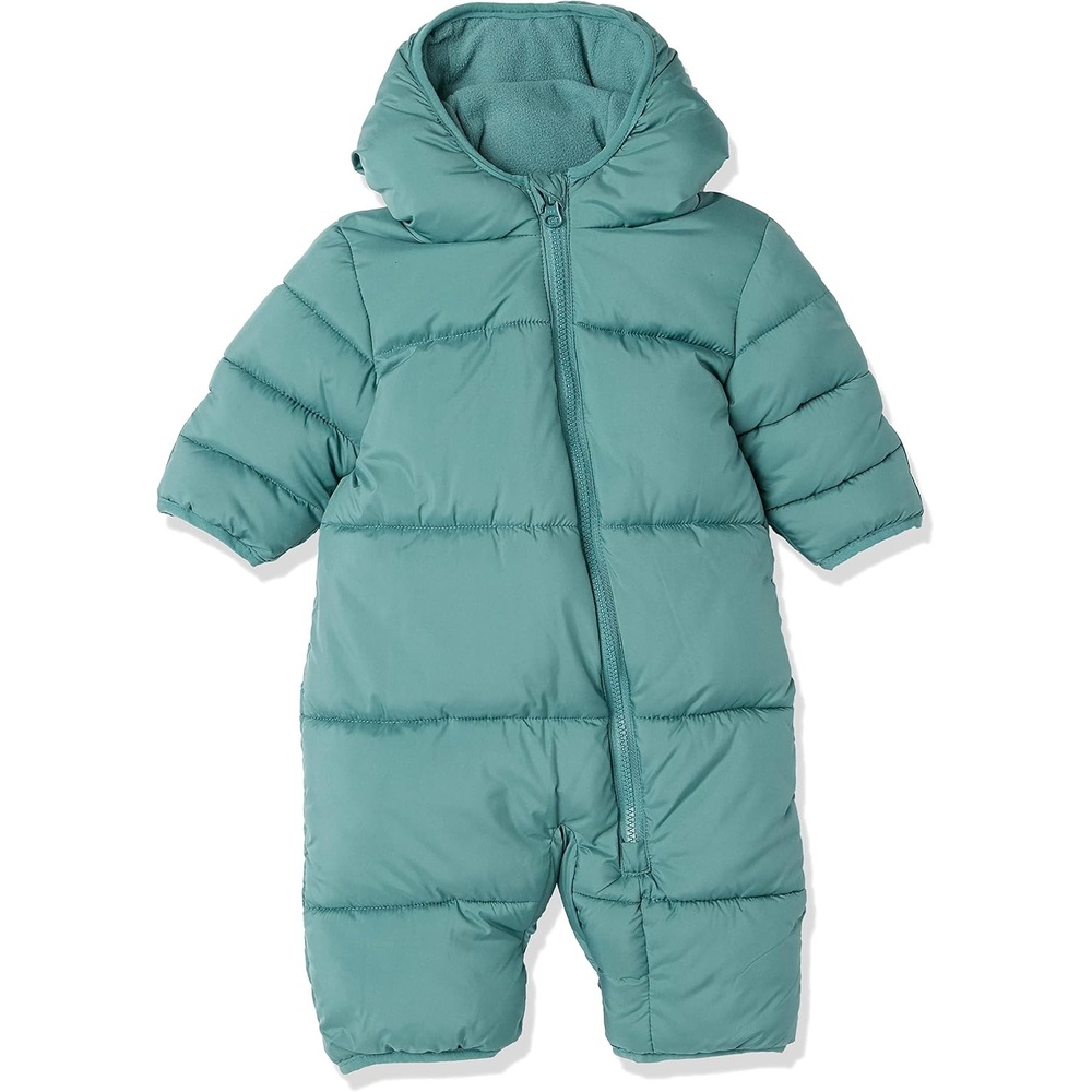 image:imageAmazon Essentials Unisex Babies WaterResistant Winter Puffer Snowsuit for Boys and GirlsDark Sage Green