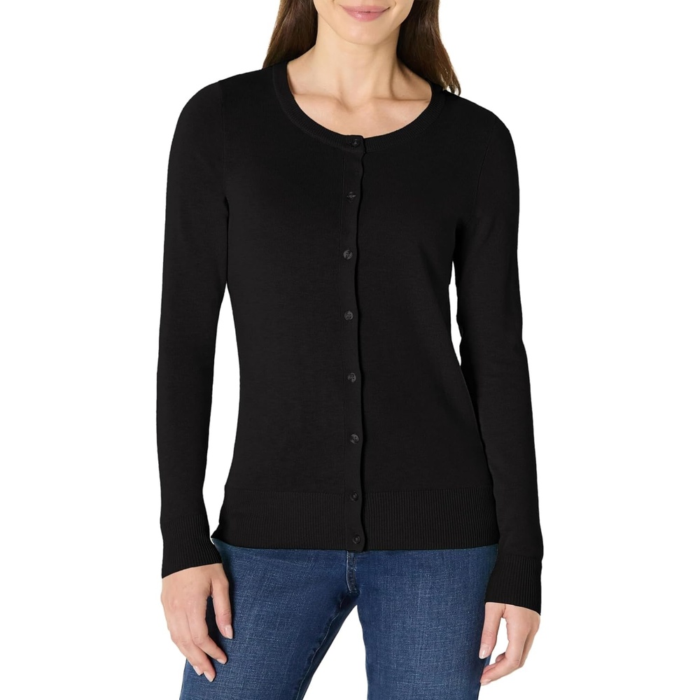 image:imageAmazon Essentials Womens Lightweight CrewneckBlack