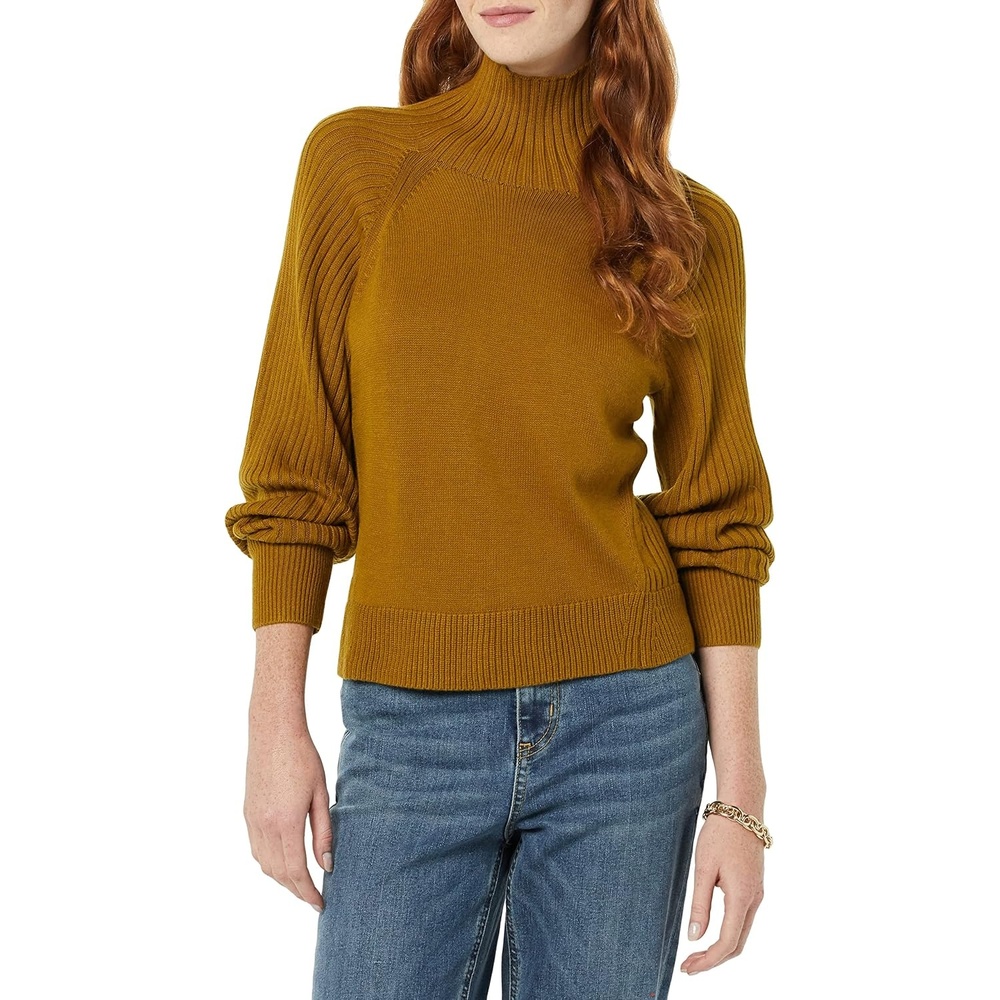 image:imageAmazon Essentials Womens Ultra Soft Oversized Cropped Cocoon Sweater Available in Plus Size Previously Daily RitualBrown