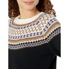 Amazon Essentials Crewneck Sweater for Women, Soft-Touch(Black  Classic Fairisle)