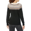 Amazon Essentials Crewneck Sweater for Women, Soft-Touch(Black  Classic Fairisle)