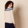 Amazon Essentials Crewneck Sweater for Women, Soft-Touch(Blue Taupe Heather White Fair Isle)
