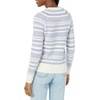Amazon Essentials Crewneck Sweater for Women, Soft-Touch(Blue White Graphic Fairisle)
