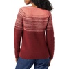 Amazon Essentials Crewneck Sweater for Women, Soft-Touch(Coral Pink/Burgundy Ombre Color Block)