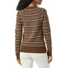 Amazon Essentials Crewneck Sweater for Women, Soft-Touch(Dark Chestnut Brown Geo Print)