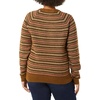 Amazon Essentials Crewneck Sweater for Women, Soft-Touch(Dark Chestnut Brown Geo Print)