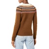 Amazon Essentials Crewneck Sweater for Women, Soft-Touch(Dark Chestnut Brown Heather/Coral Pink/Beige Fairisle)