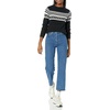 Amazon Essentials Crewneck Sweater for Women, Soft-Touch(Eggshell White  Simplified Fairisle)