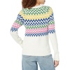 Amazon Essentials Crewneck Sweater for Women, Soft-Touch(Eggshell White  Winter Fairisle)