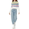 Amazon Essentials Crewneck Sweater for Women, Soft-Touch(Eggshell White  Winter Fairisle)