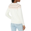 Amazon Essentials Crewneck Sweater for Women, Soft-Touch(Ivory Pink Fair Isle Print)