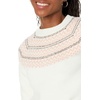 Amazon Essentials Crewneck Sweater for Women, Soft-Touch(Ivory Pink Fair Isle Print)