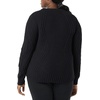 Amazon Essentials Women’s 100% Cotton Crewneck Cable Sweater(Black)