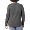 Amazon Essentials Women’s 100% Cotton Crewneck Cable Sweater(Charcoal Heather)