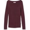 Amazon Essentials Women’s Classic-Fit Lightweight Long-Sleeve Sweater(Burgundy)