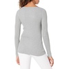 Amazon Essentials Women’s Classic-Fit Lightweight Long-Sleeve Sweater(Light Grey Heather)