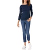 Amazon Essentials Women’s Classic-Fit Lightweight Long-Sleeve Sweater(Navy)
