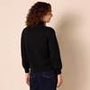 Amazon Essentials Women’s Cotton Pullover Sweater, Funnel-Neck (Available in Plus Size)(Black)