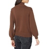 Amazon Essentials Women’s Cotton Pullover Sweater, Funnel-Neck (Available in Plus Size)(Deep Brown)