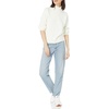 Amazon Essentials Women’s Cotton Pullover Sweater, Funnel-Neck (Available in Plus Size)(Eggshell White)