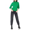 Amazon Essentials Women’s Cotton Pullover Sweater, Funnel-Neck (Available in Plus Size)(Green)