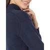 Amazon Essentials Women’s Cotton Pullover Sweater, Funnel-Neck (Available in Plus Size)(Navy)