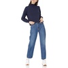 Amazon Essentials Women’s Cotton Pullover Sweater, Funnel-Neck (Available in Plus Size)(Navy)