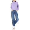 Amazon Essentials Women’s Cotton Pullover Sweater, Funnel-Neck (Available in Plus Size)(Purple)