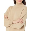 Amazon Essentials Women’s Cotton Pullover Sweater, Funnel-Neck (Available in Plus Size)(Tan)