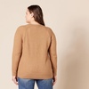 Amazon Essentials Women’s Crewneck Sweater, Classic-Fit, Soft Touch, Long Sleeve, Plus-Size Available(Camel Heather)