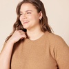 Amazon Essentials Women’s Crewneck Sweater, Classic-Fit, Soft Touch, Long Sleeve, Plus-Size Available(Camel Heather)