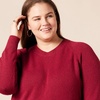 Amazon Essentials Women’s Crewneck Sweater, Classic-Fit, Soft Touch, Long Sleeve, Plus-Size Available(Dark Red)