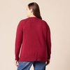 Amazon Essentials Women’s Crewneck Sweater, Classic-Fit, Soft Touch, Long Sleeve, Plus-Size Available(Dark Red)