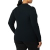 Amazon Essentials Women’s Fine Gauge Stretch Polo Ribbed Cardigan (Previously Daily Ritual)(Black)